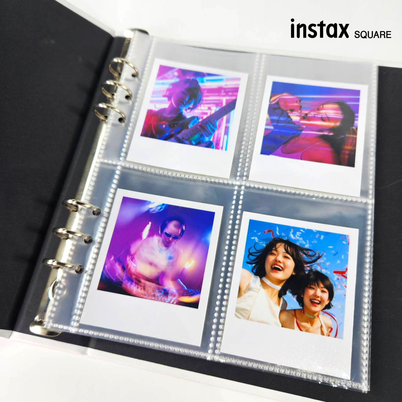 ไส้อัลบั้มแบบ 6 รู ขนาด SNAP PRINT (3"x4") หรือ INSTAX SQUARE