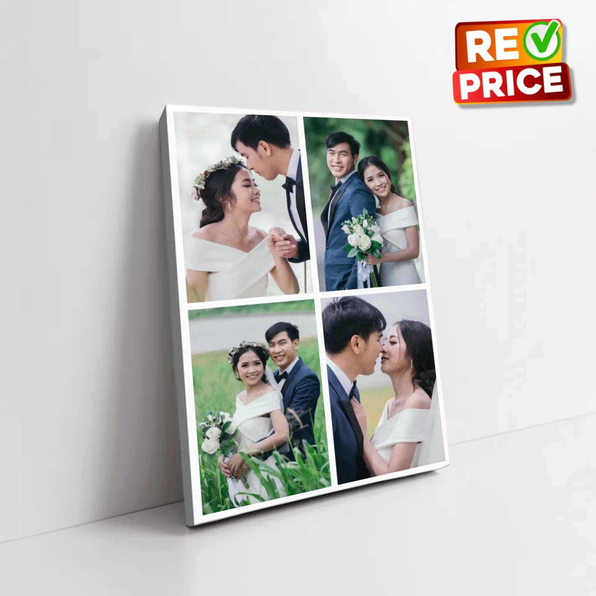 ภาพพิมพ์แคนวาส วางอยุ่บนพื้นสีขาว