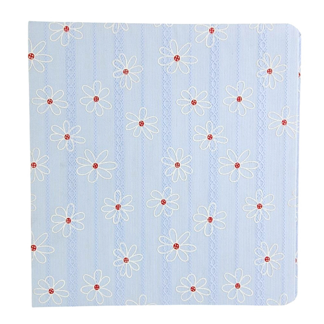 ปกอัลบั้มผ้าลาย BLUE FLOWER