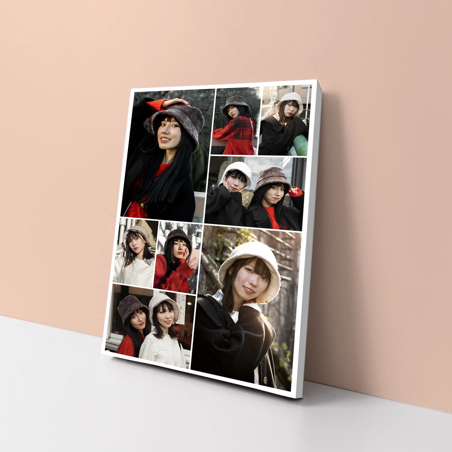 กรอบลอย PORTRAIT แนวตั้ง แบบ 8 รูป