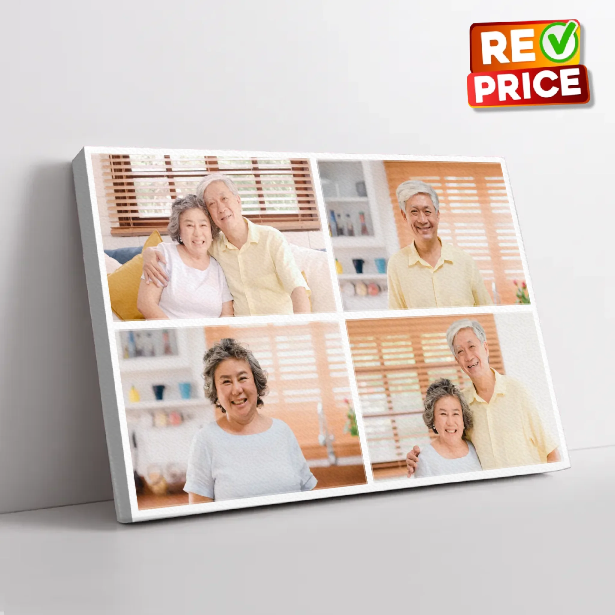 ภาพพิมพ์แคนวาส วางอยู่บนพื้นสีขาว