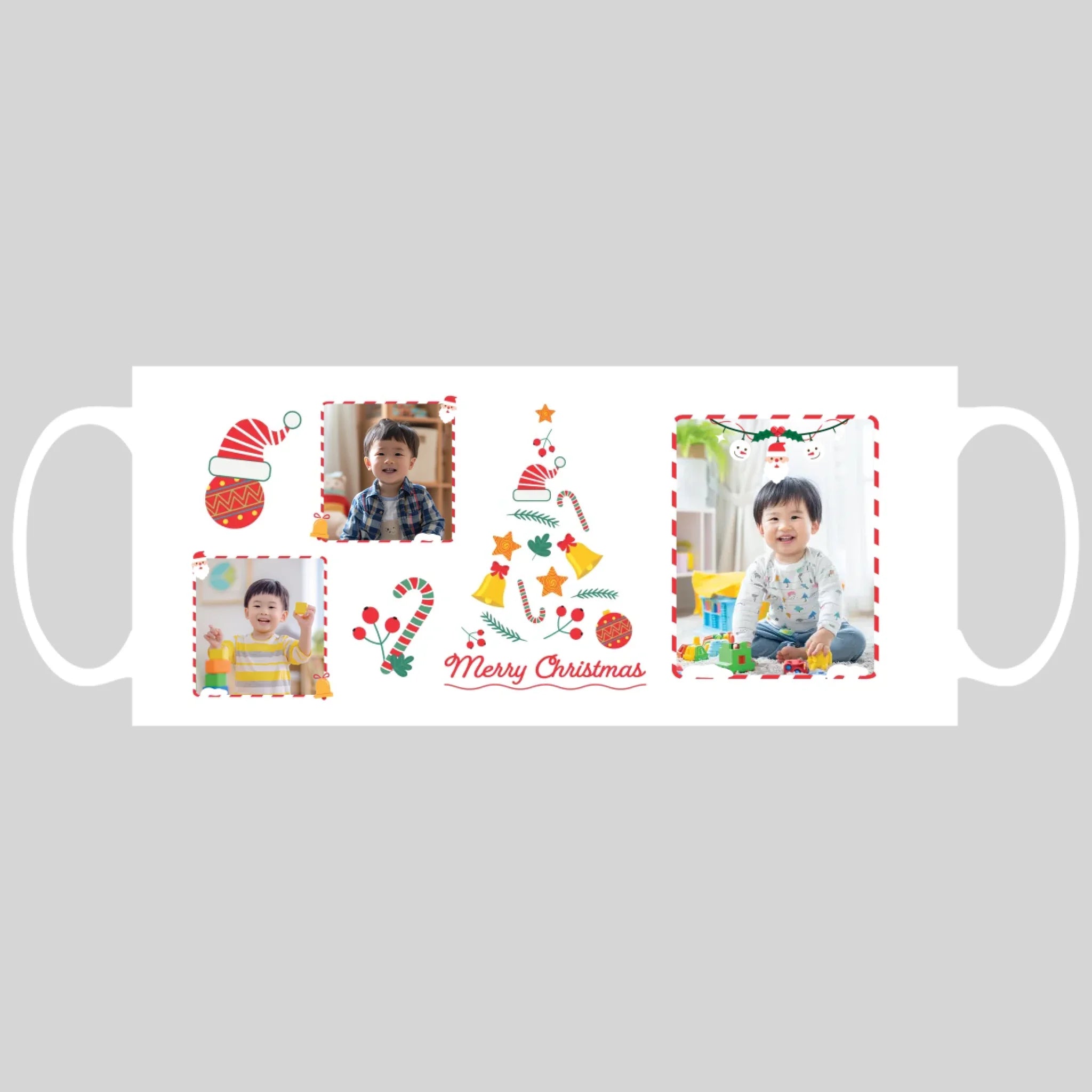 แก้วกาแฟ มีลายสกรีน วางบนพื้นขาว