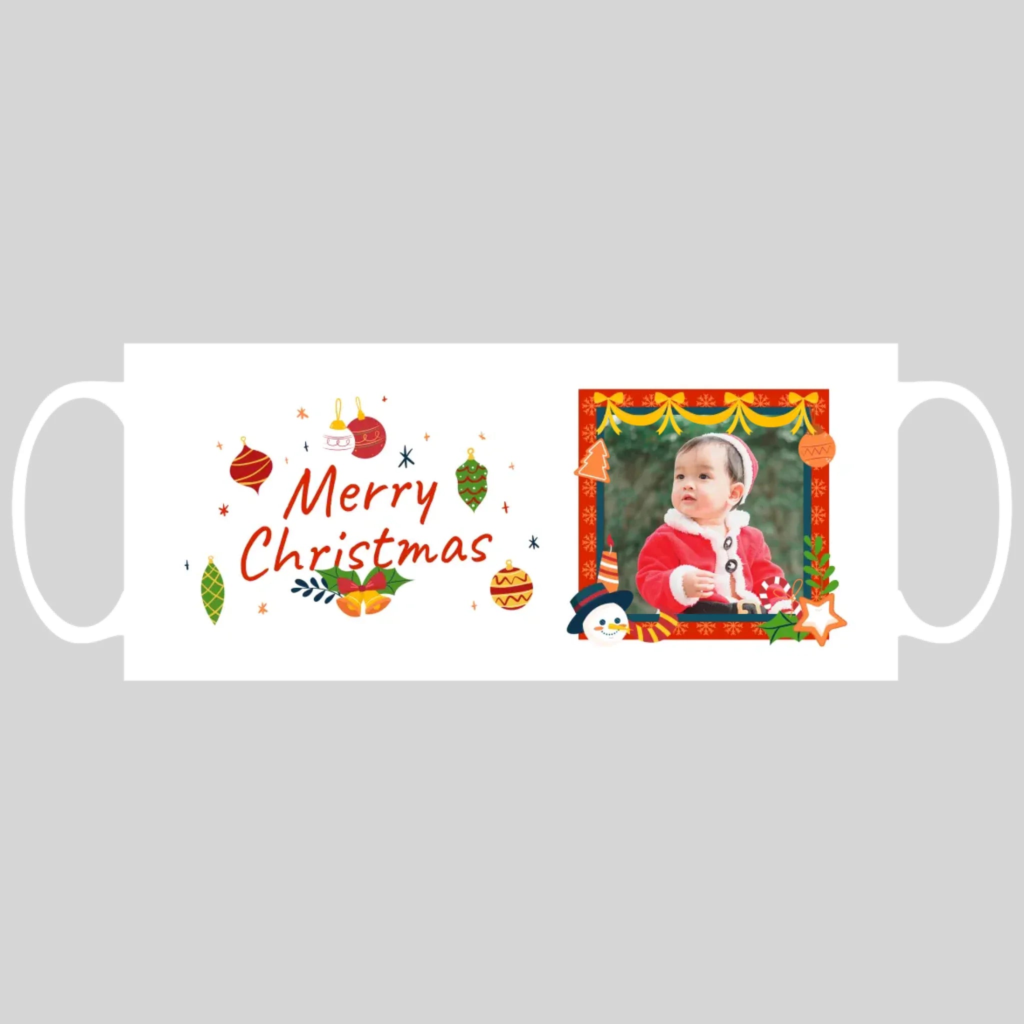 แก้วกาแฟ มีลายสกรีน วางบนพื้นขาว