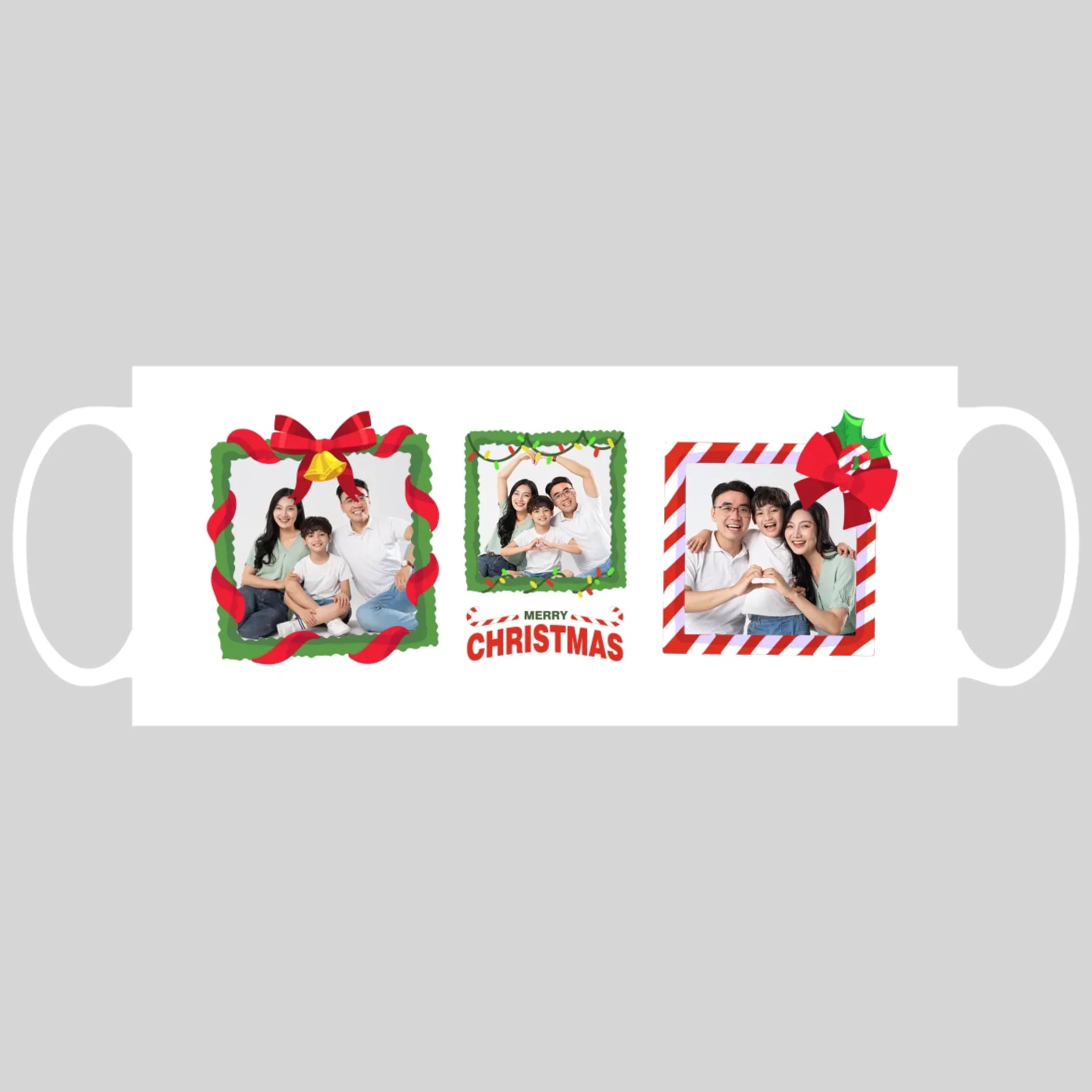 แก้วกาแฟ มีลายสกรีน วางบนพื้นขาว