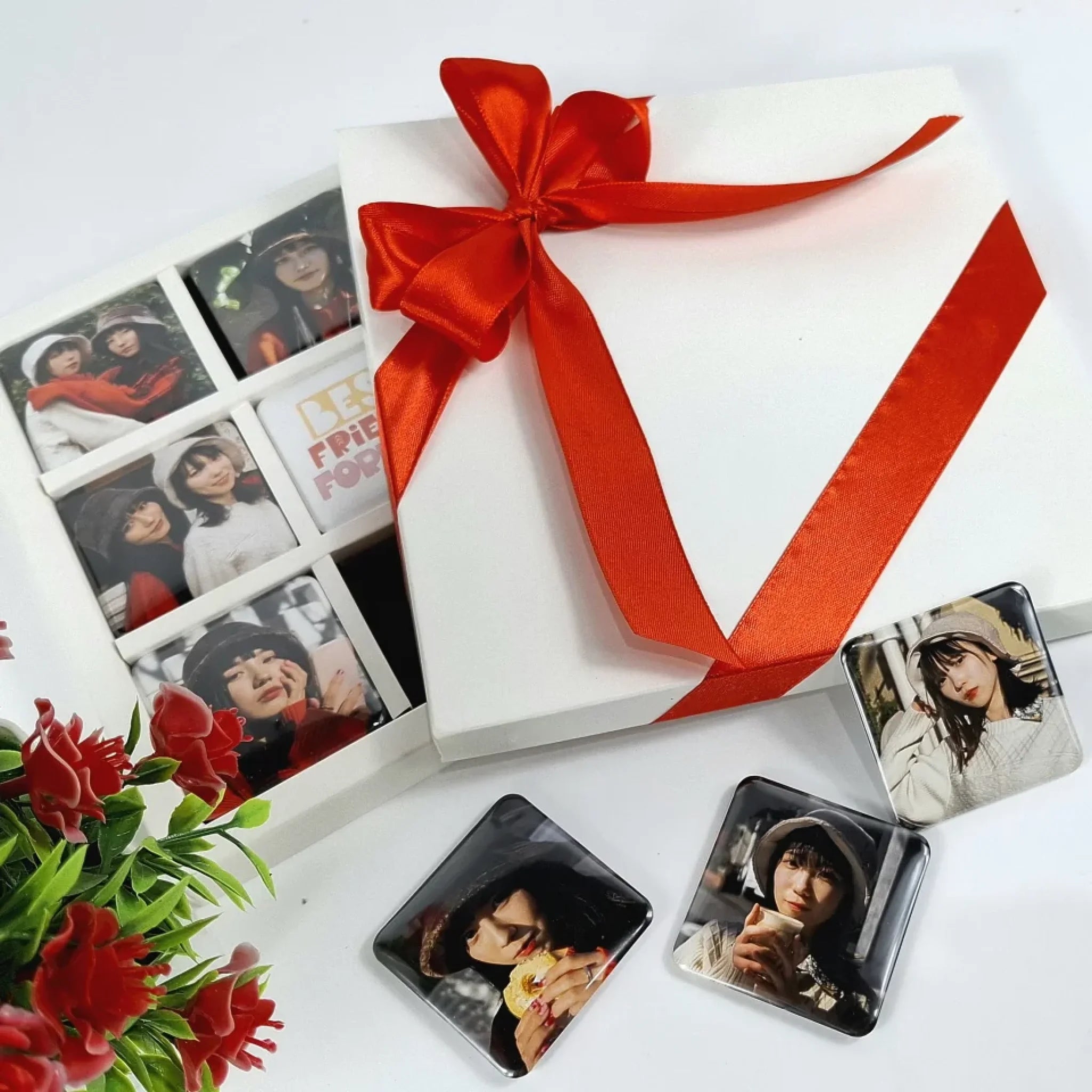Magnet เซ้ท 9 ชิ้น ในกล่องของขวัญผูกริบบิ้น