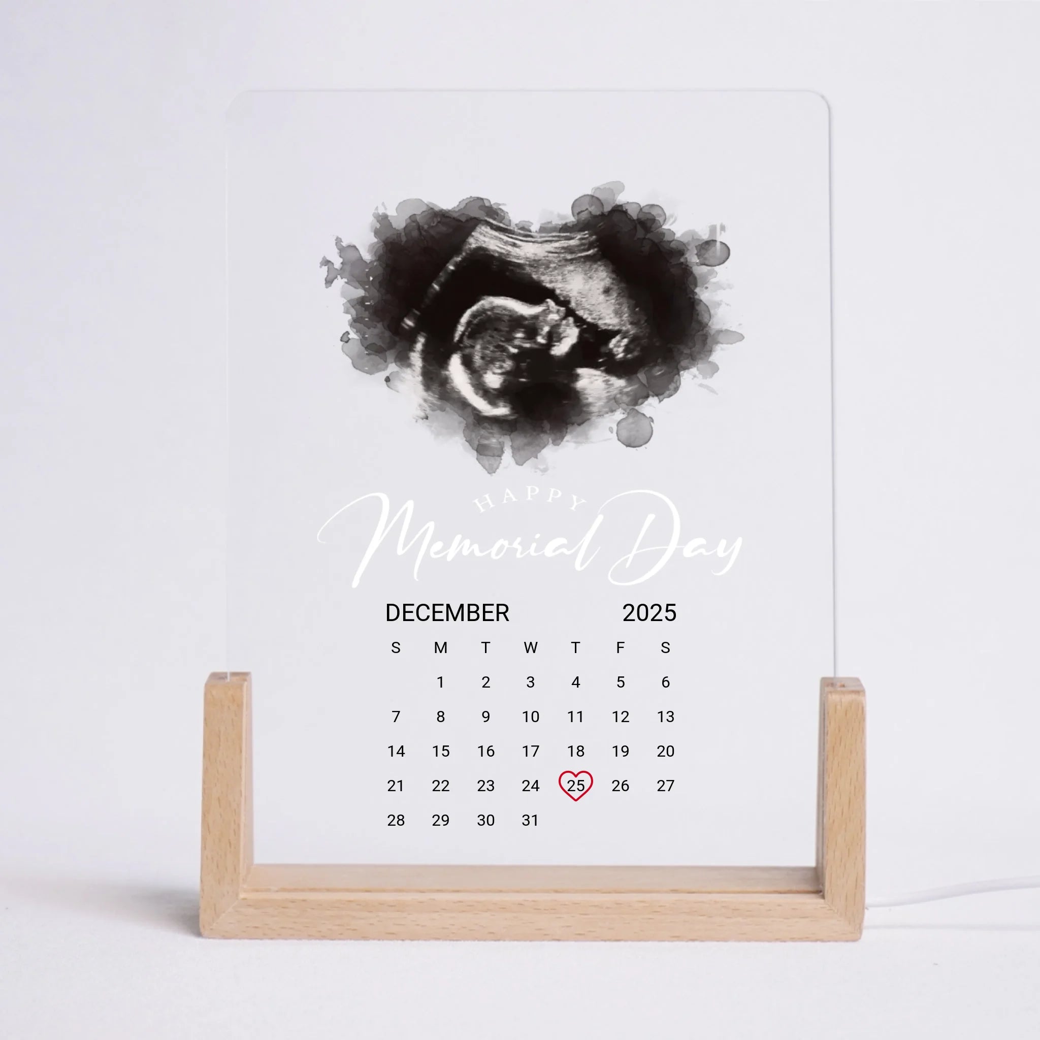 โคมไฟอะคริลิก พิมพ์ UV คุณภาพสูง พร้อมฐานตั้งและไฟ LED