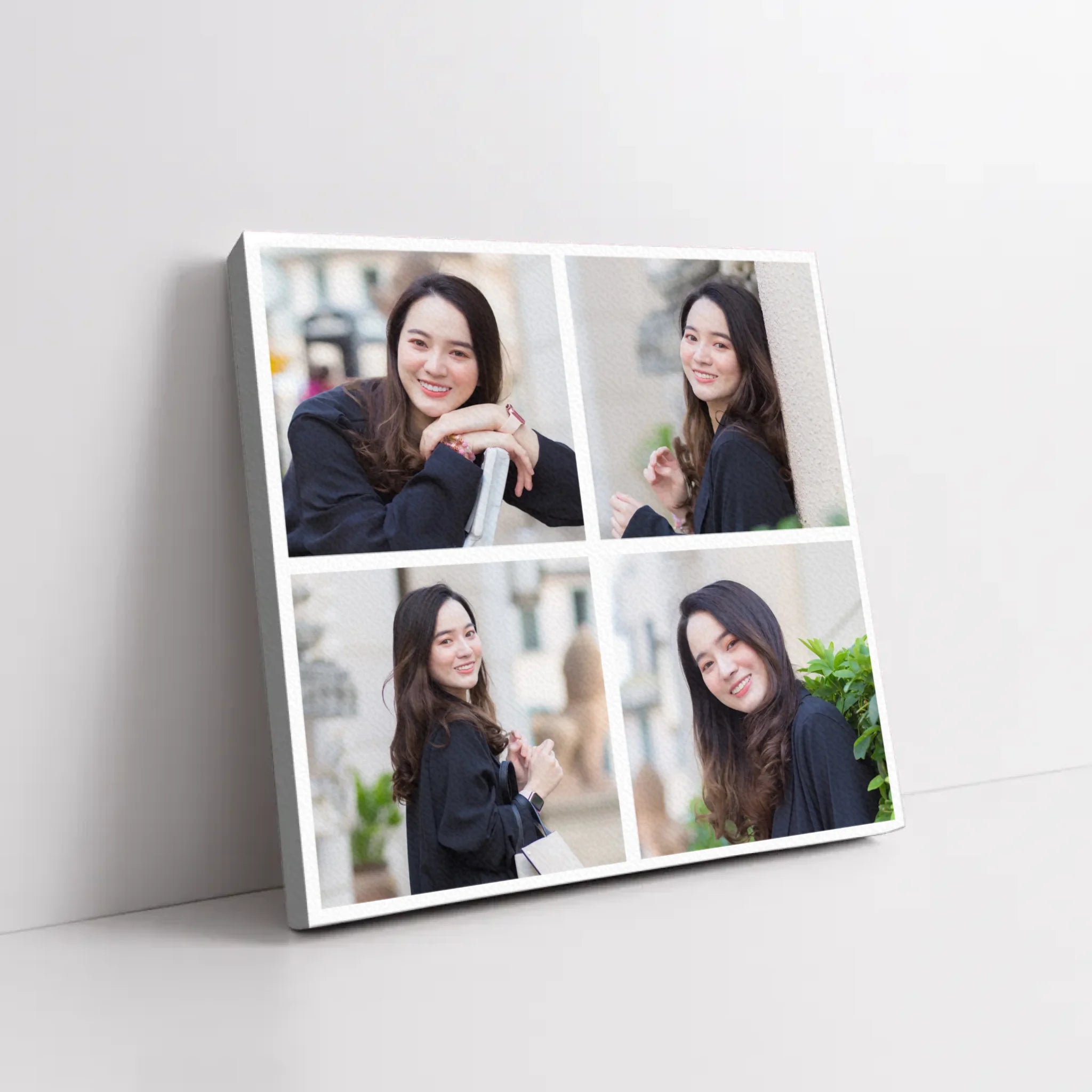 ภาพพิมพ์แคนวาส วางอยู่บนพื้นที่เป็นสีขาว