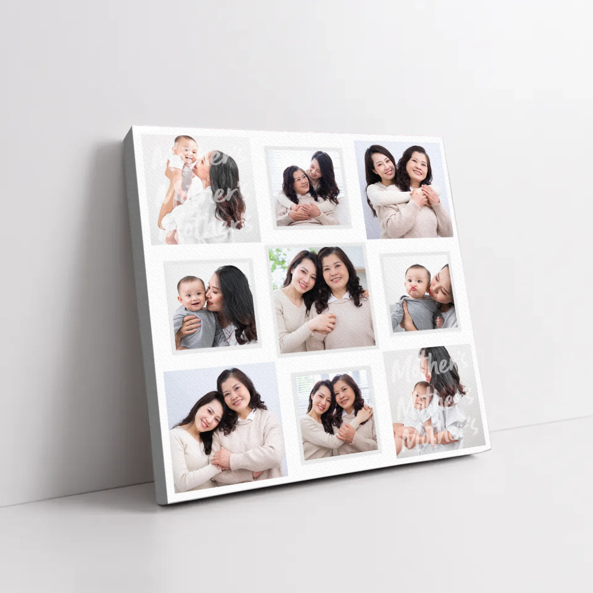 ภาพพิมพ์แคนวาส วางอยู่บนพื้นที่เป็นสีขาว