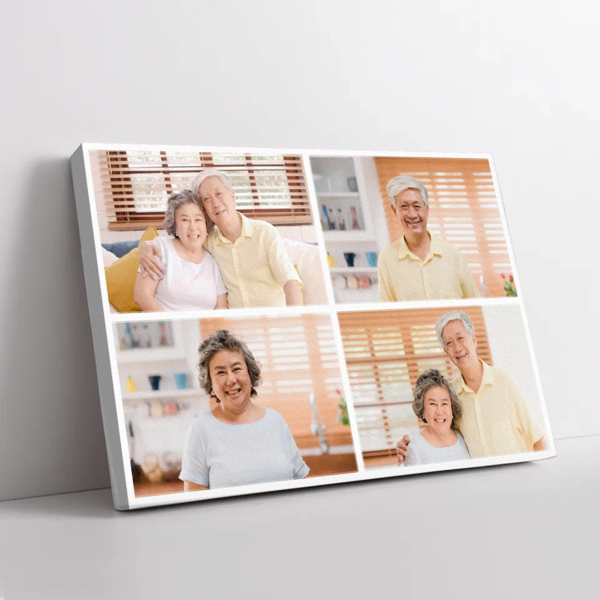 ภาพพิมพ์แคนวาส วางอยู่บนพื้นสีขาว