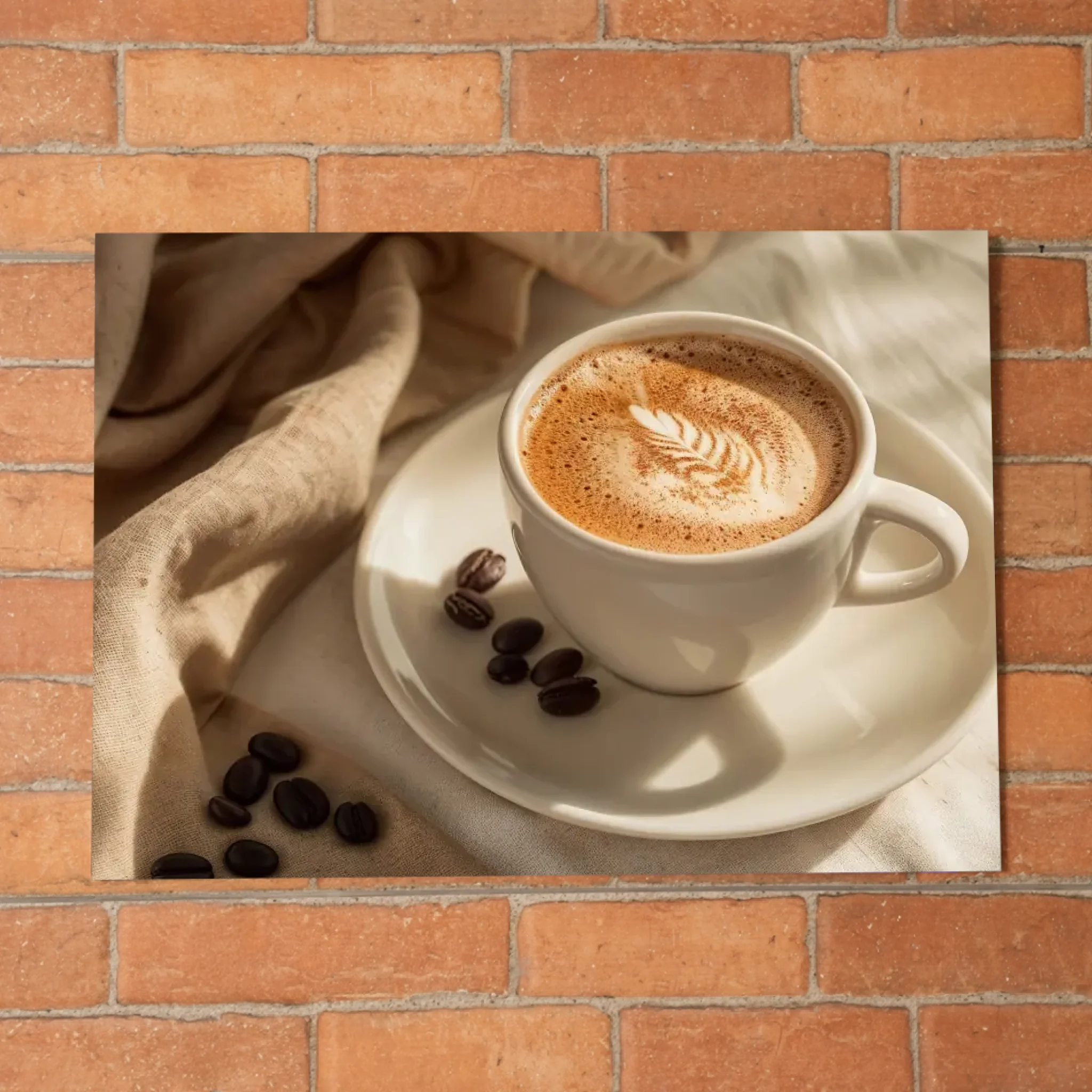 รูปภาพเคลือบด้าน รีดลงกระดานไม้