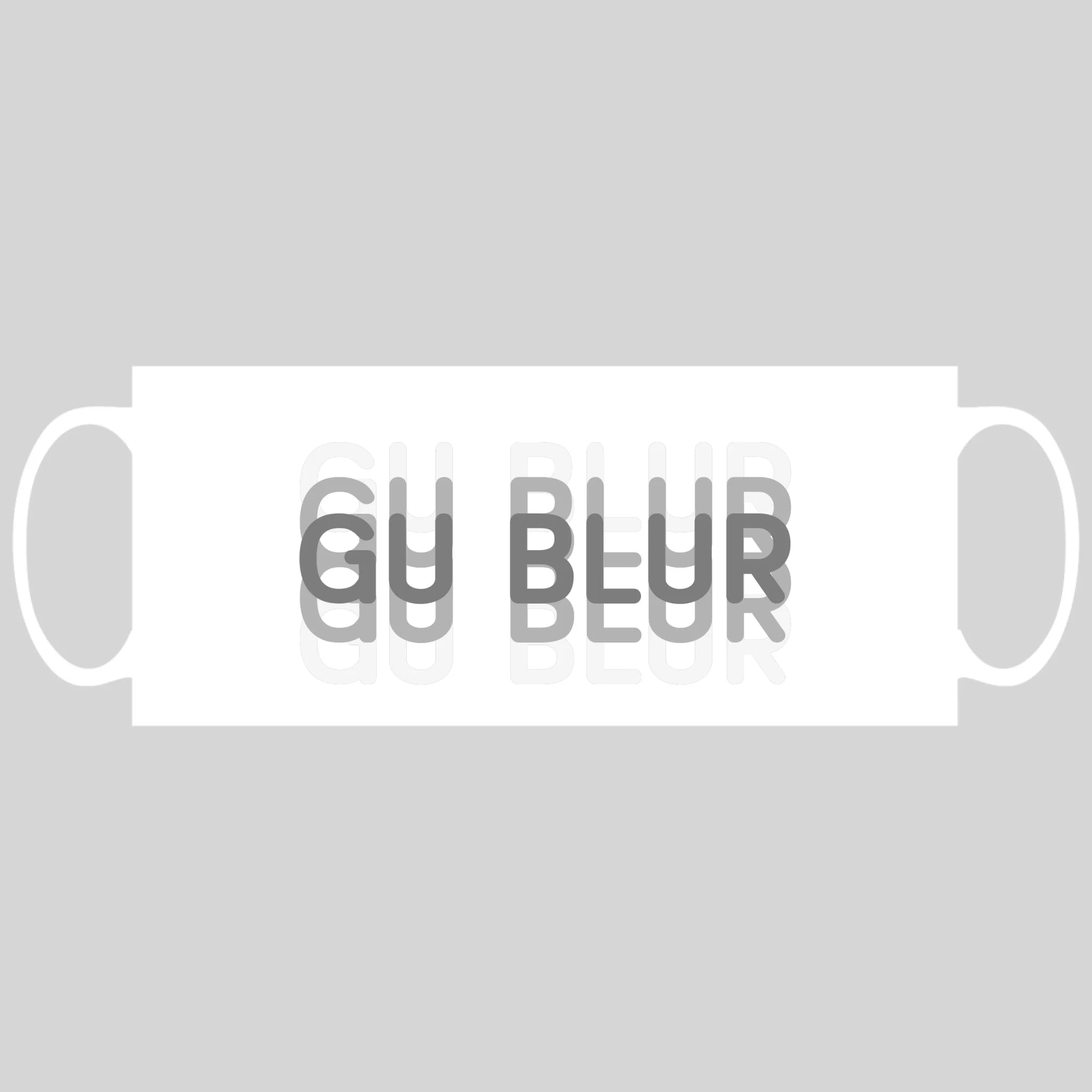 แก้วกาแฟ มีลายสกรีน วางบนพื้นขาว