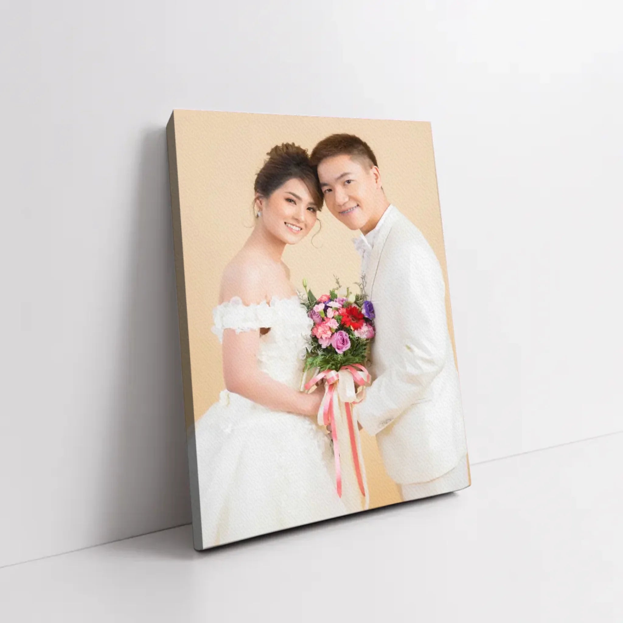 ภาพพิมพ์แคนวาส วางอยุ่บนพื้นสีขาว