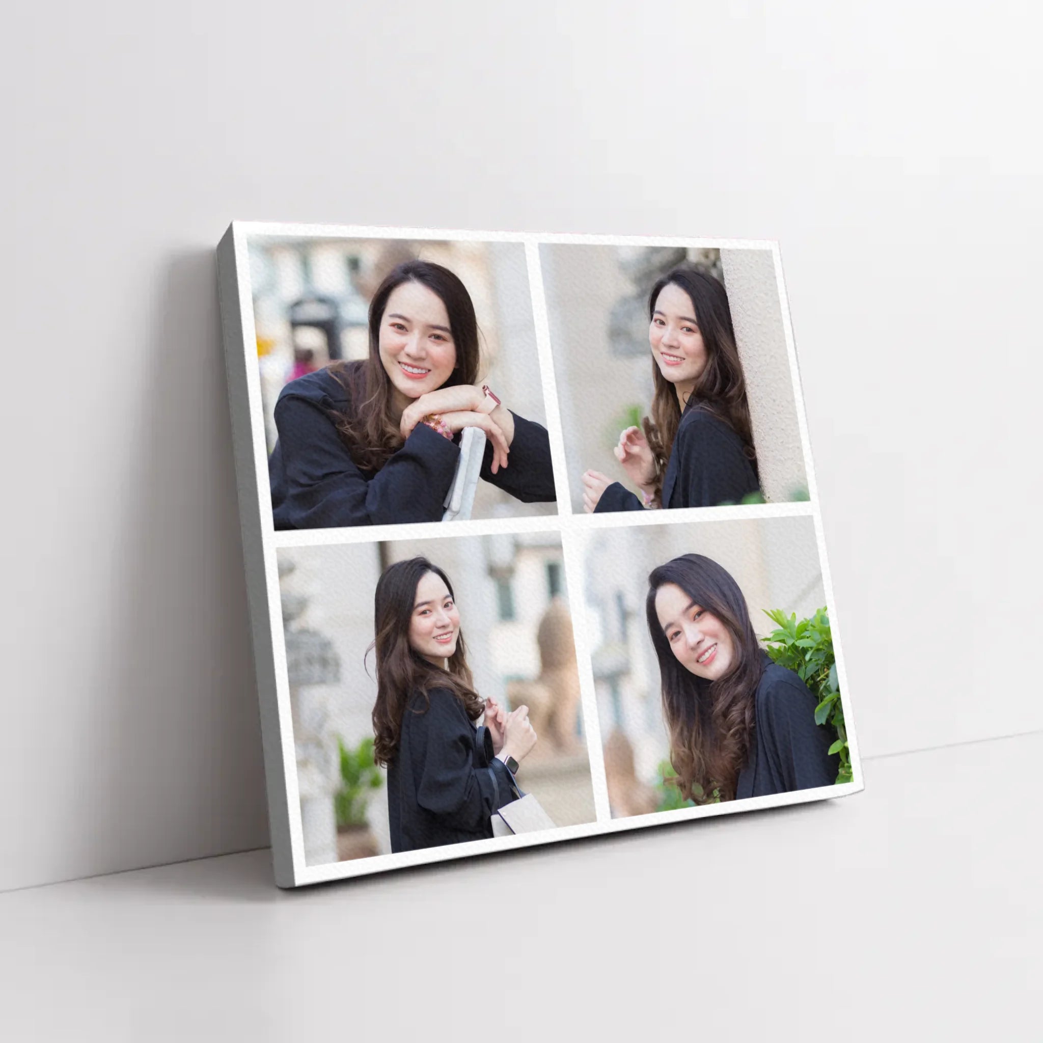 ภาพพิมพ์แคนวาส วางอยู่บนพื้นที่เป็นสีขาว