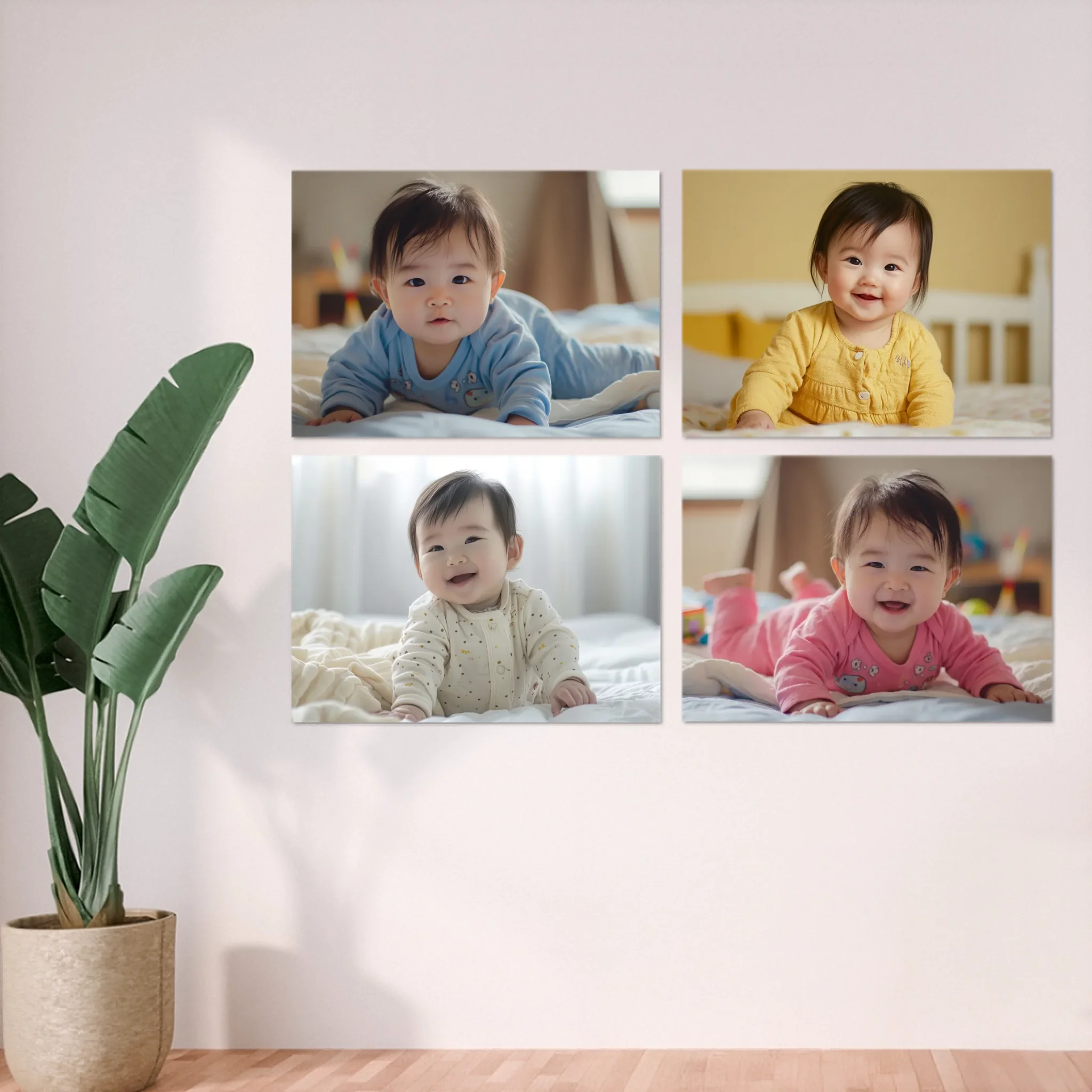 รูปภาพเคลือบด้าน รีดลงกระดานไม้
