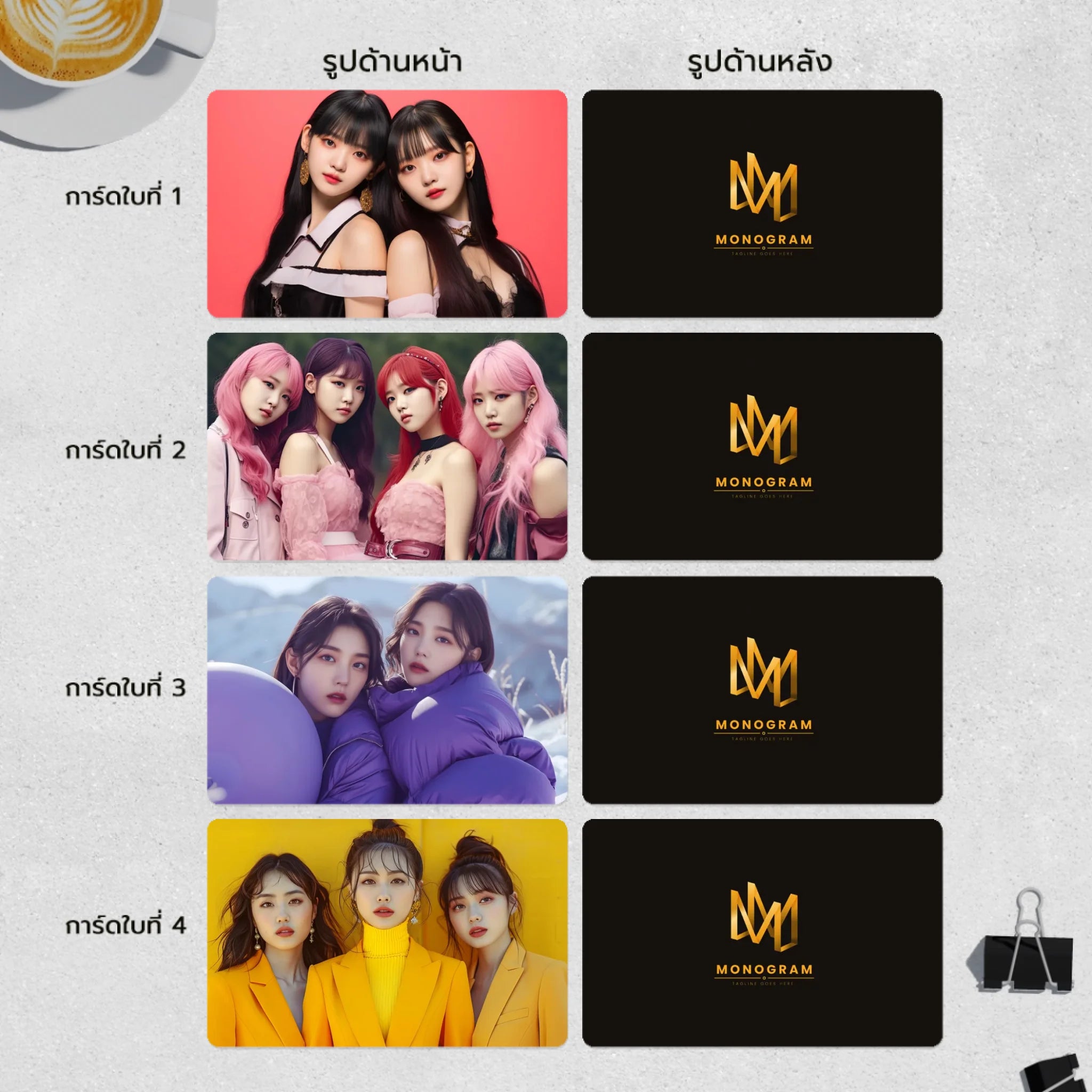 Photocard PVC บัตรแข็ง พิมพ์ 2 หน้าสีสวย คมชัด เก็บรักษาได้นาน