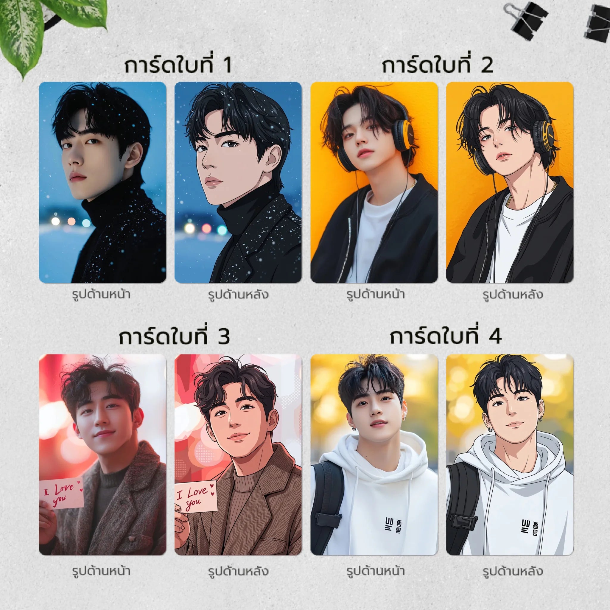 Photocard PVC บัตรแข็ง พิมพ์ 2 หน้าสีสวย คมชัด เก็บรักษาได้นาน