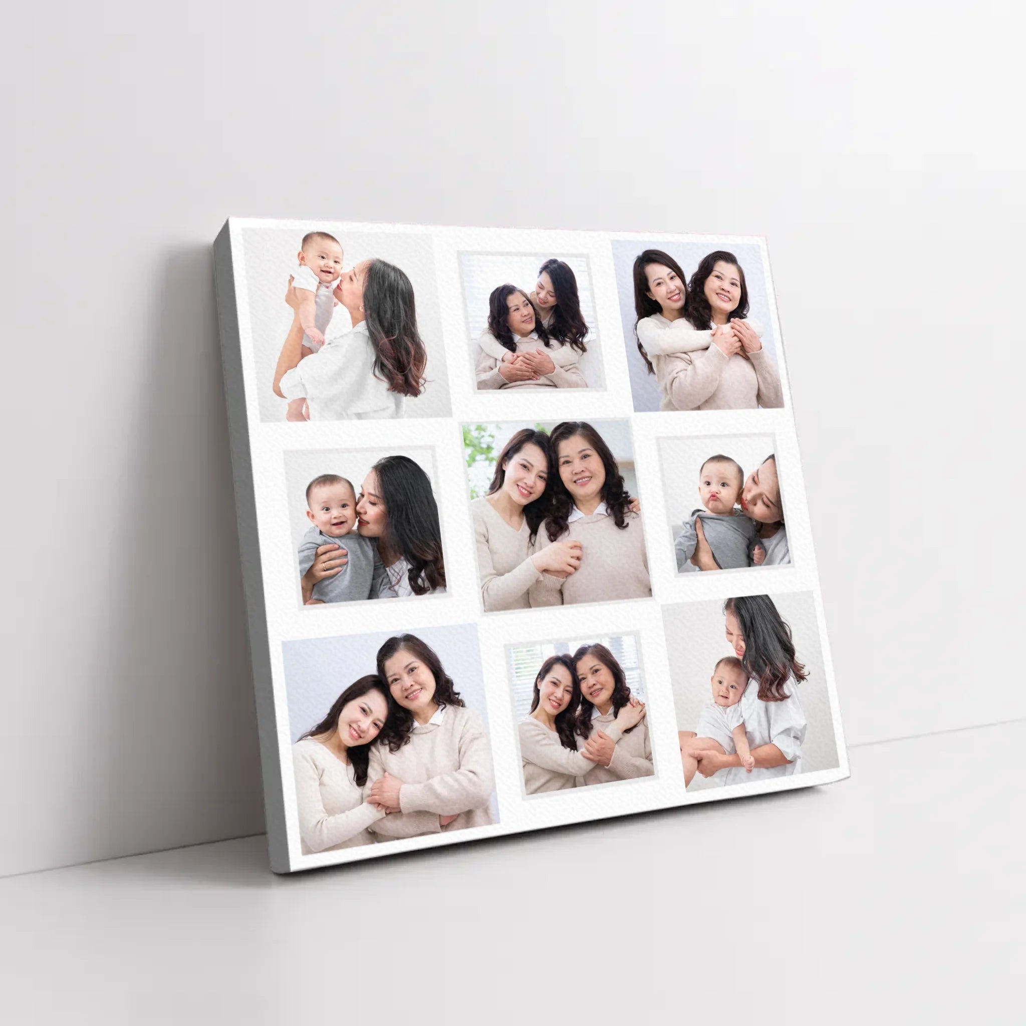 ภาพพิมพ์แคนวาส วางอยู่บนพื้นที่เป็นสีขาว